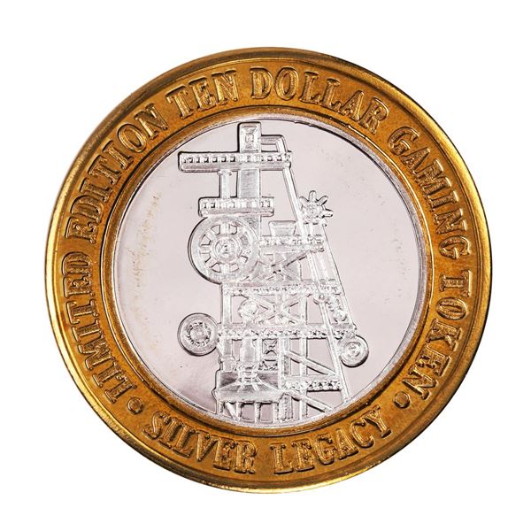 .999 Silver Silver Legacy Reno, Nevada $10 Casino Limited Edition Gaming Token