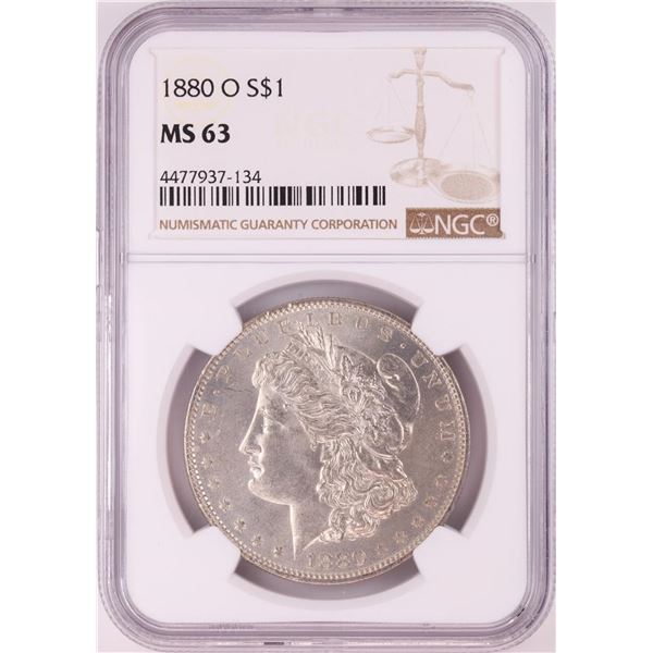 1880-O $1 Morgan Silver Dollar Coin NGC MS63