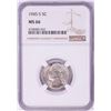 Image 1 : 1945-S Jefferson Wartime Silver Nickel Coin NGC MS66