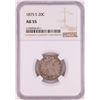 Image 1 : 1875-S Twenty Cent Piece Coin NGC AU55