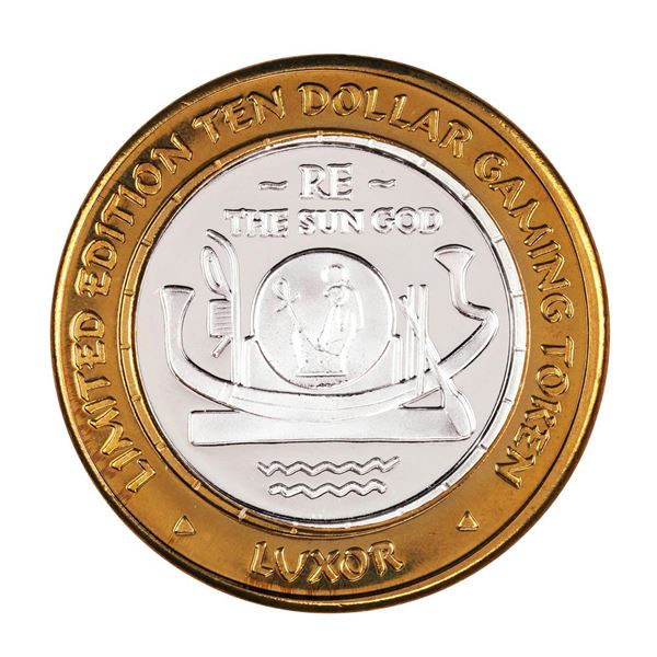 .999 Silver Luxor Las Vegas, Nevada $10 Casino Limited Edition Gaming Token