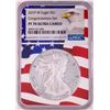 Image 1 : 2019-W $1 Proof American Silver Eagle Coin NGC PF70 Ultra Cameo Congratulations Flag
