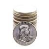 Image 1 : Roll of (20) Brilliant Uncirculated 1963 Franklin Half Dollar Coins