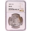 Image 1 : 1881-S $1 Morgan Silver Dollar Coin NGC MS62 Nice Toning