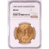 Image 1 : 1907 $20 St. Gaudens Double Eagle Gold Coin NGC MS64