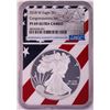 Image 1 : 2018-W $1 Proof American Silver Eagle Coin NGC PF69 Ultra Cameo Congratulations Flag