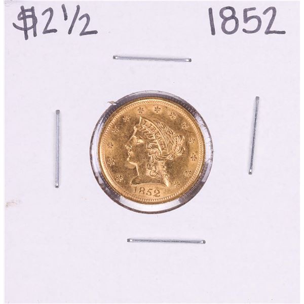 1852 $2 1/2 Liberty Head Quarter Eagle Gold Coin