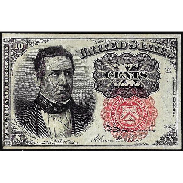1874 Ten Cents Fifth Issue Fractional Currency Note