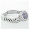 Image 8 : Rolex Men's Stainless Steel Purple Diamond 36MM Datejust Watch