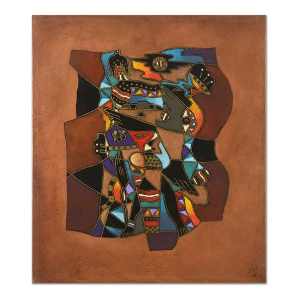 Neal Doty (1941-2016) "Desert Maverick" Original Mixed Media on Canvas