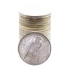 Image 2 : Roll of (20) Brilliant Uncirculated 1922 $1 Peace Silver Dollar Coins