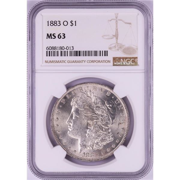 1883-O $1 Morgan Silver Dollar Coin NGC MS63