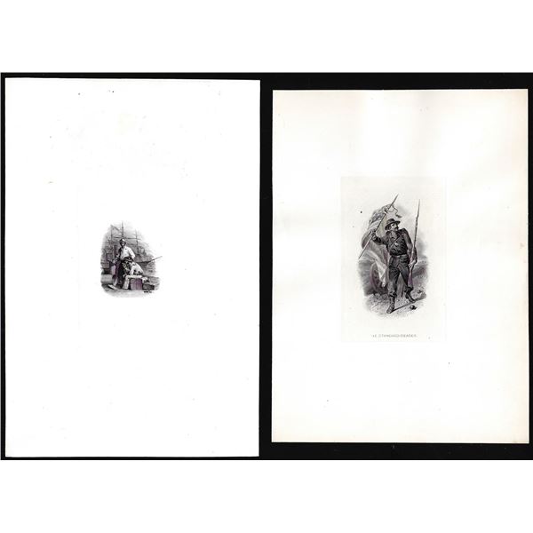 Lot of (2) 1800's Vignette from Original Proof Plates