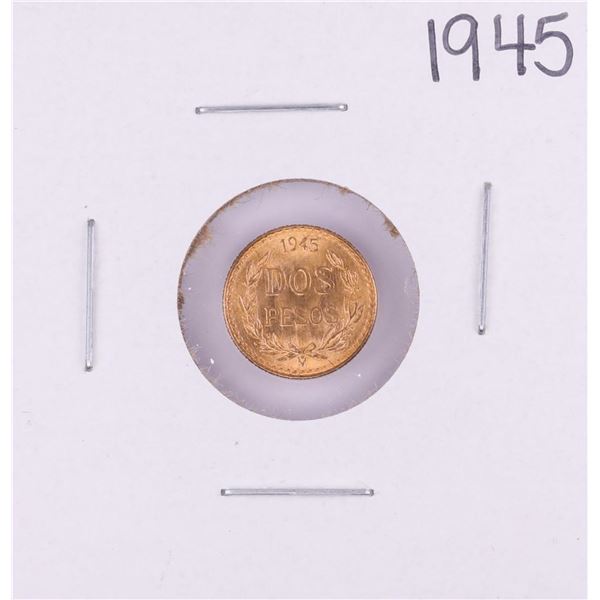 1945 Mexico Dos Pesos Gold Coin