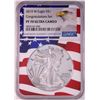Image 1 : 2019-W $1 Proof American Silver Eagle Coin NGC PF70 Ultra Cameo Congratulations Flag