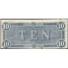 Image 2 : 1864 $10 Confederate States of America Note - Split in Corner