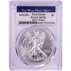 Image 1 : 2019-(W) $1 American Silver Eagle Coin PCGS MS70 First Strike
