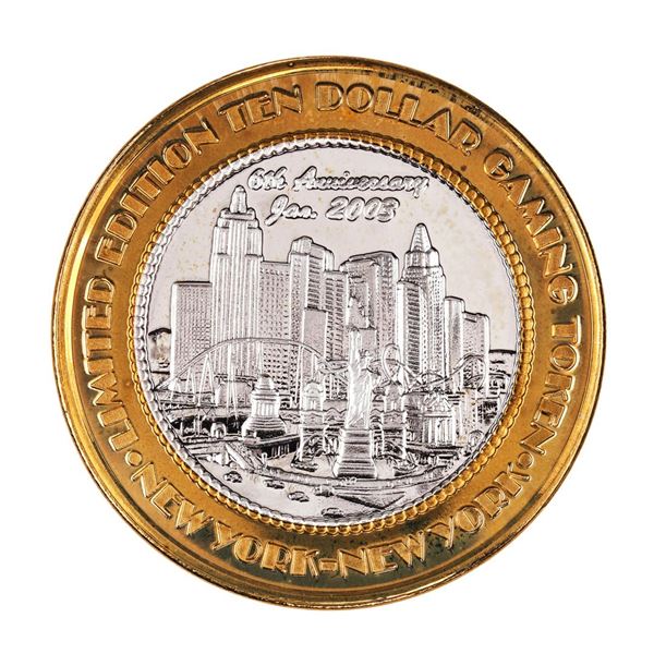 .999 Silver New York New York Hotel & Casino $10 Limited Edition Gaming Token