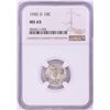 Image 1 : 1945-D Mercury Dime Coin NGC MS65