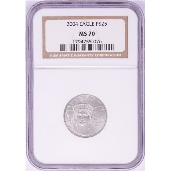 2004 $25 Platinum American Eagle Coin NGC MS70