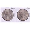 Image 1 : Lot of (2) 1900 $1 Morgan Silver Dollar Coins