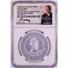 Image 1 : 1792-2017 Half Disme 1 oz. Silver Medal NGC PF70 W/Edmund C. Moy Signature