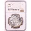 Image 1 : 1881-S $1 Morgan Silver Dollar Coin NGC MS62 Nice Toning