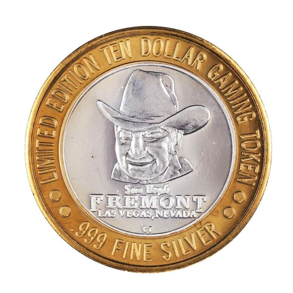.999 Silver Sam Boyd's Fremont Las Vegas $10 Casino Limited Edition Gaming Token