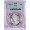 Image 1 : 1880-S $1 Morgan Silver Dollar Coin PCGS MS63 Old Green Holder