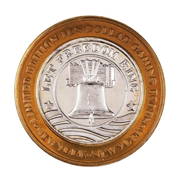 .999 Silver New York New York Hotel & Casino $10 Limited Edition Gaming Token