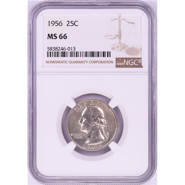1956 Washington Quarter Coin NGC MS66