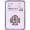 Image 1 : 1956 Washington Quarter Coin NGC MS66
