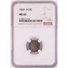 Image 1 : 1869 Seated Liberty Half Dime Coin NGC MS62