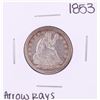 Image 1 : 1853 Arrows Rays Seated Liberty Quarter Coin