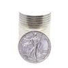 Image 1 : Roll of (20) Brilliant Uncirculated 1990 $1 American Silver Eagle Coins
