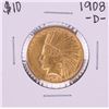 Image 1 : 1908-D $10 Indian Head Eagle Gold Coin