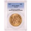 Image 1 : 1907 $20 Liberty Head Double Eagle Gold Coin PCGS MS63