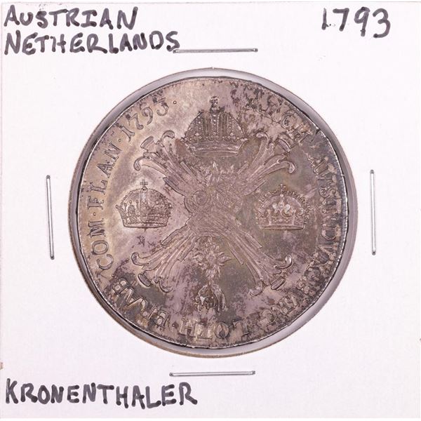 1793 Austrian Netherlands Kronenthaler Coin