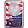 Image 2 : 2019-W $1 Proof American Silver Eagle Coin NGC PF70 Ultra Cameo Congratulations Flag