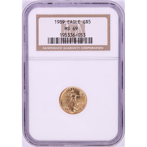 1989 $5 American Gold Eagle Coin NGC MS69
