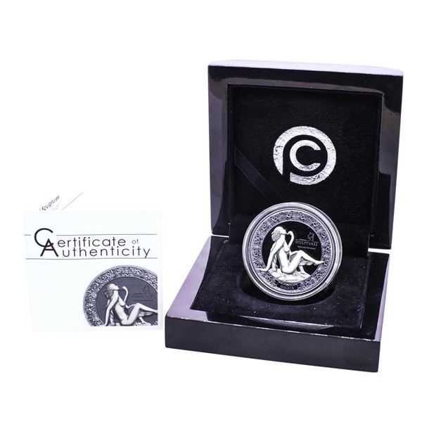 2019 $10 Palau Eternal Sculptures Leda and Swan 2 oz Proof Silver Coin W/ Box & COA