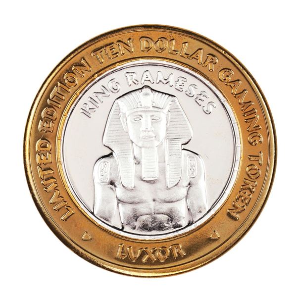.999 Silver Luxor Las Vegas, Nevada $10 Casino Limited Edition Gaming Token