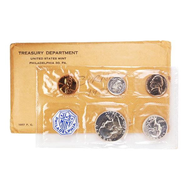 1957 (5) Coin Proof Set in Original Envelope