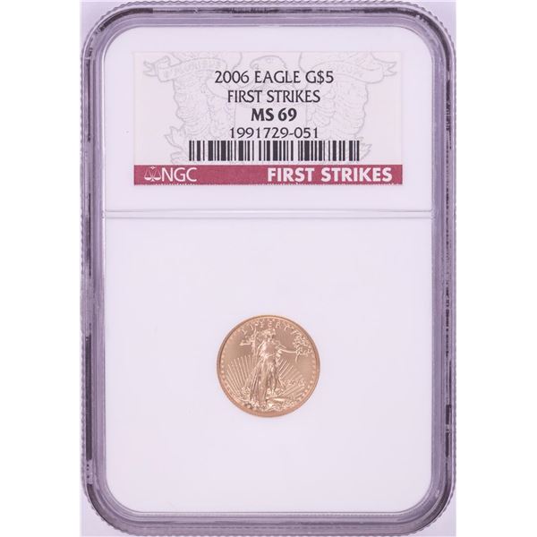 2006 $5 American Gold Eagle Coin NGC MS69 First Strike