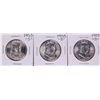 Image 1 : Lot of (3) 1953-S Franklin Half Dollar Coins