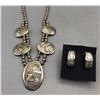 Image 1 : Pottery Themed Sterling Silver Necklace Set