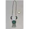 Image 2 : Fine Zuni Needlepoint Turquoise Necklace