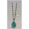 Image 2 : Vintage Turquoise and Sterling Silver Necklace