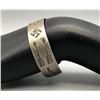 Image 8 : Antique Sterling Silver Bracelet with Arrows and Whirling Log Symbols