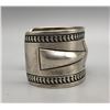 Image 2 : Heavy Duty Handmade Sterling Silver Bracelet with Repousse